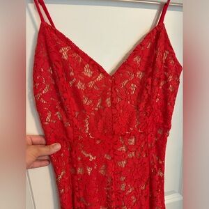 Red lace Lulu's dress